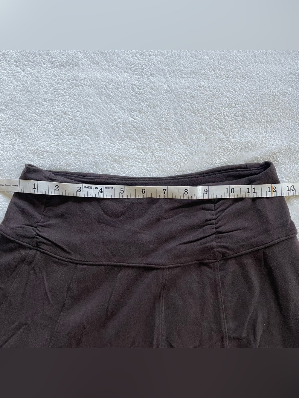 Athleta Brown Mini A-Line Skirt Zip Back Pocket size XS - Picture 10 of 12